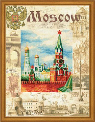 РТ-0021 Набор для вышивания Riolis 'Города мира. Москва', 30*40 см