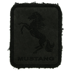 5004 Термоаппликация из замши Mustang 3,5*4,37см, 100% кожа