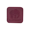 5003 Термоаппликация из замши Elephant 3,69*3,72см, 100% кожа 521 темно-сиреневый