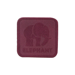 5003 Термоаппликация из замши Elephant 3,69*3,72см, 100% кожа