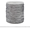 0370-6100 Шнур эластичный металлизированный 1 гр/м, эластичность 200%, 1 мм*100 м серебро