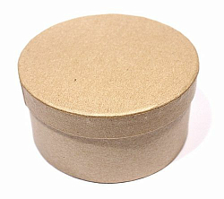 Заготовка коробки из папье-маше круглая 10*5см SCB 2765002