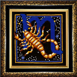 З-17 Набор для вышивания 'Знаки зодиака. Скорпион', 16*16 см