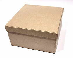 Заготовка коробки из папье-маше квадратная 13*13*7см SCB 2765104