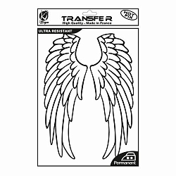 KS-TRN-WINGS01 Термотрансферный мотив 'Крылья ангела 1', черный, А4 Ki Sign