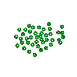 Пайетки плоские, 6 мм, упак./10 гр., Astra&Craft (50104 зеленый голограмма)