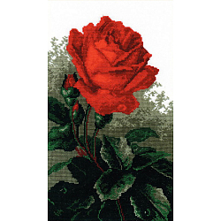 442 Набор для вышивания РС-Студия 'Роза красная' 30*19 см