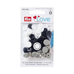 Кнопки Prym 393008 Kнопки Prym Color Snaps 12,4 мм белый/серый/черный 30 шт, Love Prym