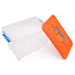 Контейнер для хранения пластмассовый с крышкой и ручками 6л, 285*190*180 мм