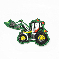 Термоаппликация 'Трактор', зеленый/желтый/красный 8,4*5см, Hobby&Pro