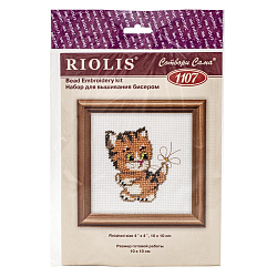 1107 Набор для вышивания бисером Riolis 'Рыжик', 10*10 см