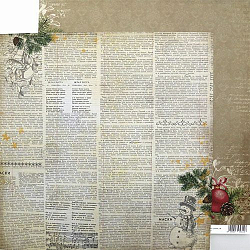 SCB2206057 Бумага для скрапбукинга 'Ночь перед Рождеством. Карнавал', 30,5*30,5 см, 180 гр/м., двуст., упак./10 шт.