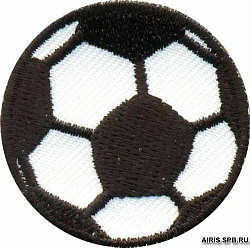 AD1299 Термоаппликация 'Футбольный мяч', d 3,5 см, Hobby&Pro