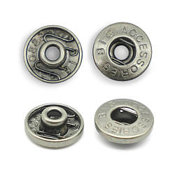 Кнопки установочные тип контакта "пружина" BIG 1262 Часть кнопки 520 (S-образная) 13,5мм (B) металл, темное серебро