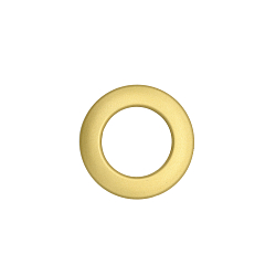 Люверс шторный круглый d-35мм К1 с классич. замком пластик, 12 матовое золото, Belladonna