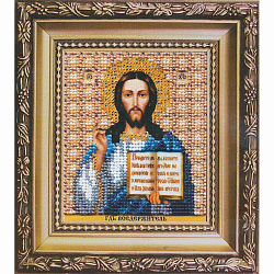 Б-1173 Набор для вышивания бисером 'Чарівна Мить' 'Икона Господа Иисуса Христа', 9*11 см