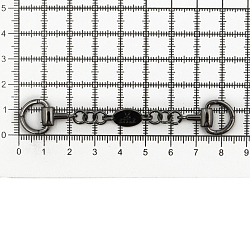 ГД15092 Вешалка-цепочка 80*14мм, металл, черный никель