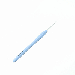 953200 Крючок для вязания d 2,0мм с резиновой ручкой с выемкой для пальца, 16см, Hobby&Pro
