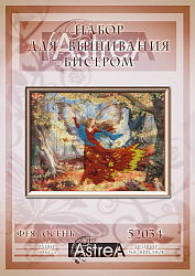 52034 Набор для вышивания бисером Astrea 'Фея Осень', 40х30 см