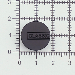 95241 Кнопка 5/17 (S-образная) 'CLASSIC' 17мм (A) цв.металл, черный матовый BIG