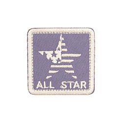 Термоаппликация 'Герб 'ALL STAR', лиловый, 4.4*4.4см, Hobby&Pro
