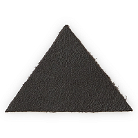 202 Термоаппликация из кожи Треугольник сторона 5см, 2шт в уп., 100% кожа (03 темно-коричневый)