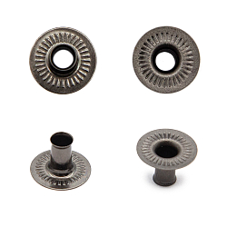 Кнопки установочные тип контакта "пружина" BIG 1229 Часть кнопки 520 (S-образная) 11мм (D) металл, черный никель BIG