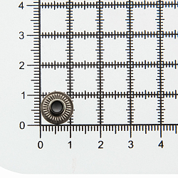 1229 Часть кнопки 520 (S-образная) 11мм (D) металл, черный никель BIG