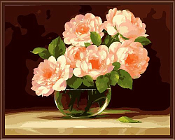 GX6226 Набор для раскрашивания по номерам 'Нежные цветы', 40*50см
