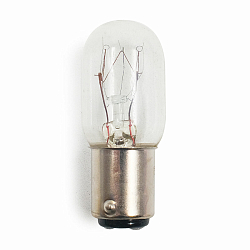 Лампы для подсветки 250401 Запасная лампа накаливания для БШМ, штыковая (B15d), 20*50мм, 15W, Hobby&Pro
