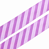 Лента атласная 'Диагональ', 45мм*3м фиолетовый