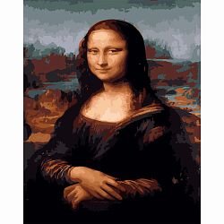 S032 - Набор для рисования по номерам 'Мона Лиза (Джоконда)' Леонардо да Винчи, 40*50см, Cristyle