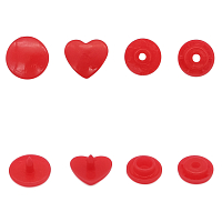 Кнопка фигурная 'Сердце' 12,5/10мм пластик (уп.~1000шт) NEW STAR (162 красный)
