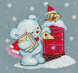 0172 Набор для вышивания Nitex 'Письма Деду Морозу', 19х20 см