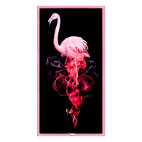 АЖ-1829 Картина стразами 'Фламинго в дыму' 30*60см