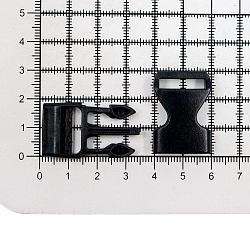 416340 Застегивающиеся пряжки, пластик, черный, 16 мм, упак./2 шт., Prym