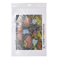 НР-3089 Канва с рисунком для вышивания бисером 'В мухоморах' Hobby&Pro 25*20см