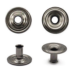 Кнопки установочные тип контакта "пружина" BIG 1314 Часть кнопки 5 (S-образная) 11мм (D) металл, черный никель