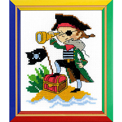 НВ-164 Набор для вышивания Riolis'Храбрый пират', 13*16 см