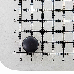 1670 Кнопка 5/15 (S-образная) 15мм (A) цв.металл, черненый