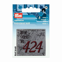 926066 Термоаппликация No. 424, серый/синий Prym