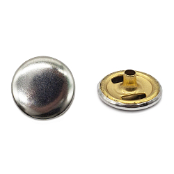 1601 Кнопка 5/15 (S-образная) 15мм (A) цв.металл, никель BIG