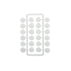 Кнопки Hobby&Pro 512100 Кнопки для легких тканей, 12 компл., прозрачные Hobby&Pro