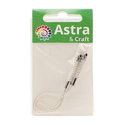 4AR346 Шнур для брелков металлизированный, 2шт/упак, Astra&Craft