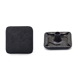 Кнопки установочные тип контакта "пружина" BIG 59007 Кнопка 5/13*13 (S-образная) 'Квадрат' 13*13мм (A) цв.металл, черная резина BIG