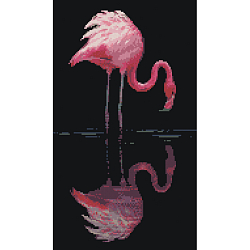 Наборы счетный крест 0020 Набор для вышивания 'Фламинго' 22х39 см