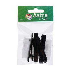 4AR081 Основа для заколки крокодил, черная 5,5 см, 5 шт/упак, Astra&Craft