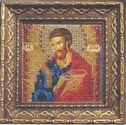 2132дПИ Набор для вышивания бисером 'Вышивальная мозаика' Икона 'Св. Апостол и Евангелист Лука', 6,5*6,5 см