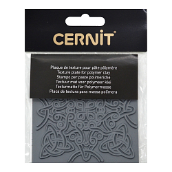 CE95023 Текстура для пластики резиновая 'Кельтский узел', 9*9 см. Cernit