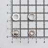 Кнопка трикотажная (кольцо) 9,5мм цв.металл/цв.эмаль (уп.~144шт) NEW STAR 101 белый глянцевый